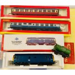 Hornby OO Gauge R084 Class 29 Diesel Loco with 2x Passenger Coaches & 1x Hornby Dublo Power Ethyl