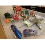 Tray of diecast vehicles including Dinky and Corgi