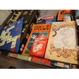 Box of mixed vintage games