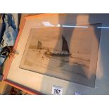 HENRY G WALKER signed print Filey Beach