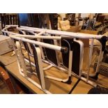 Steel stepladders with handrails and two step ladder