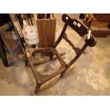 Small rocking chair frame imported from Japan late 1800s A/F