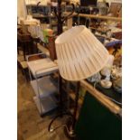 Bentwood hat and coat stand and a standard lamp CONDITION REPORT: All electrical