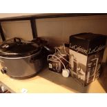 Ambirno slow cooker set of pans and kitchen items CONDITION REPORT: All electrical