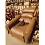 Modern electric riser reclining armchair in working order CONDITION REPORT: All