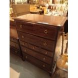 Stag chest of two long over three short over two long drawers 48 x 83 x 112 cm H