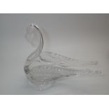 Swarovski Crystal Swan figurine L: 15 cm