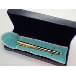 18K gold Tiffany boxed ballpoint pen ful