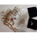 Small quantity of costume jewellery incl