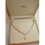 925 silver ladies pink mother of pearl n