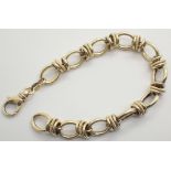 Sterling silver gold plated fancy bracel