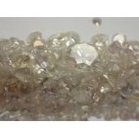Quantity of loose diamonds from 18ct gol