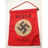 WWII German NSDAP table display flag for