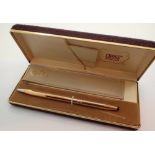 Cross 14ct gold plated ballpoint pen in