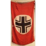 WWII German Afrika Corps flag marked Nur