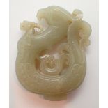 Early Chinese Qing Dynasty jade Phoenix