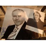 Two signed photographs George Cole and D