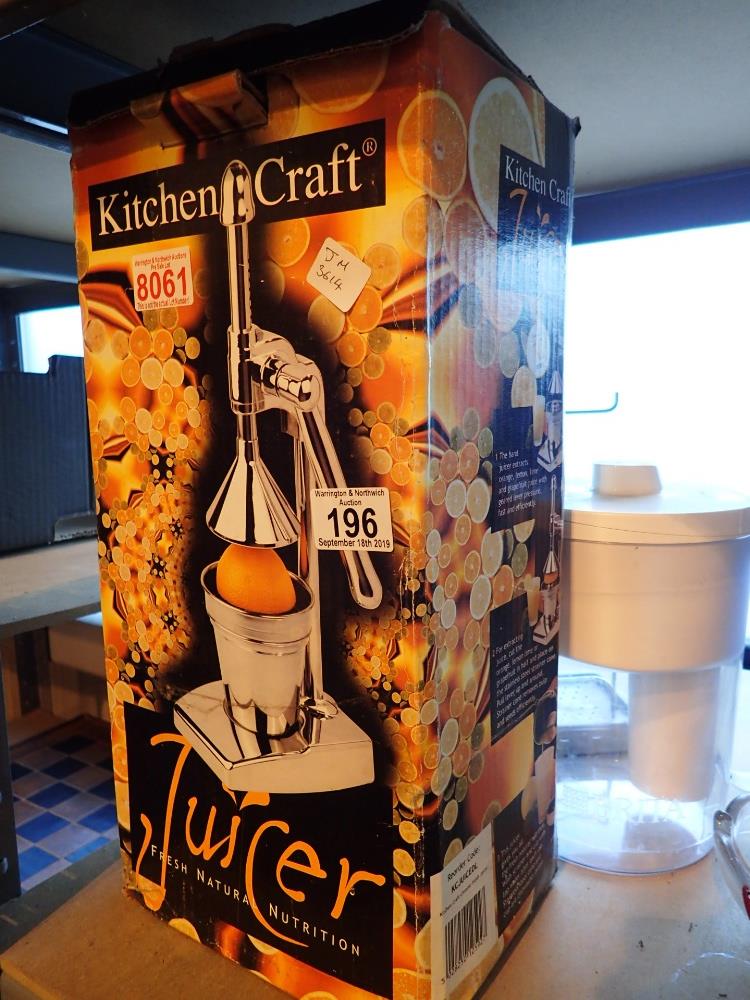 Boxed kitchen craft juicer Britax filter