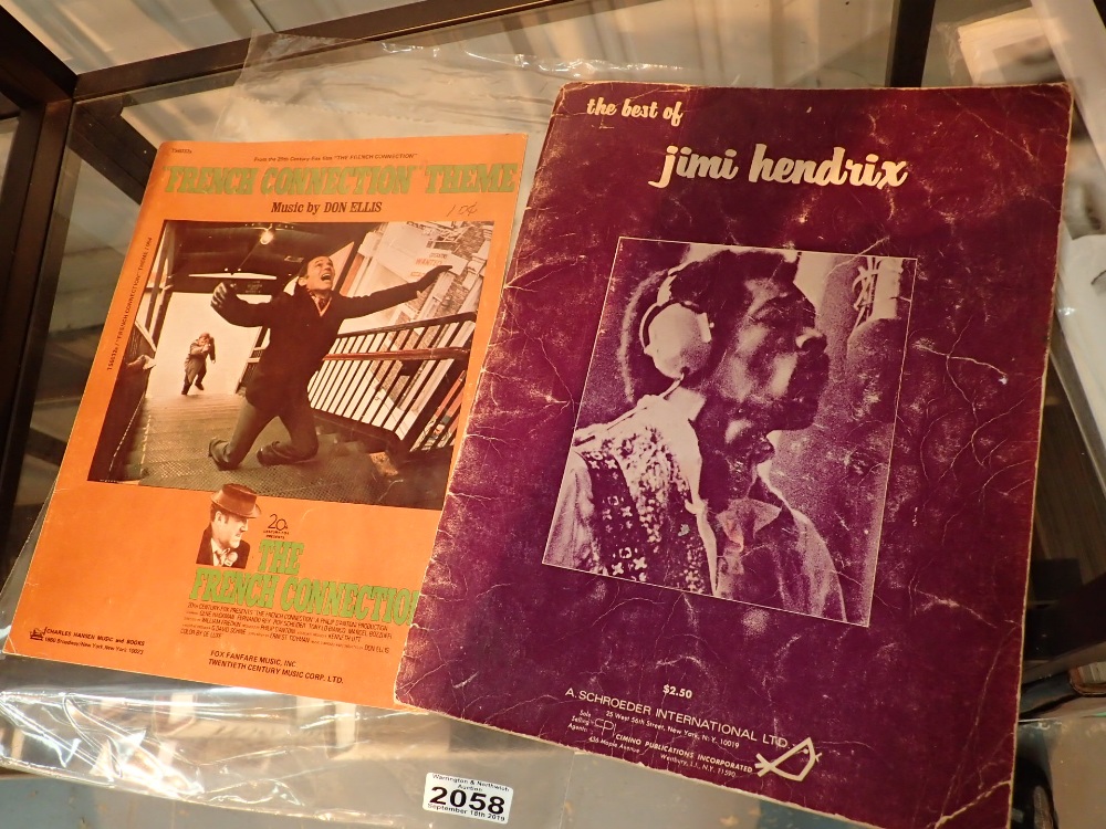 Two lyric song books 1969 and 1971 Jimi
