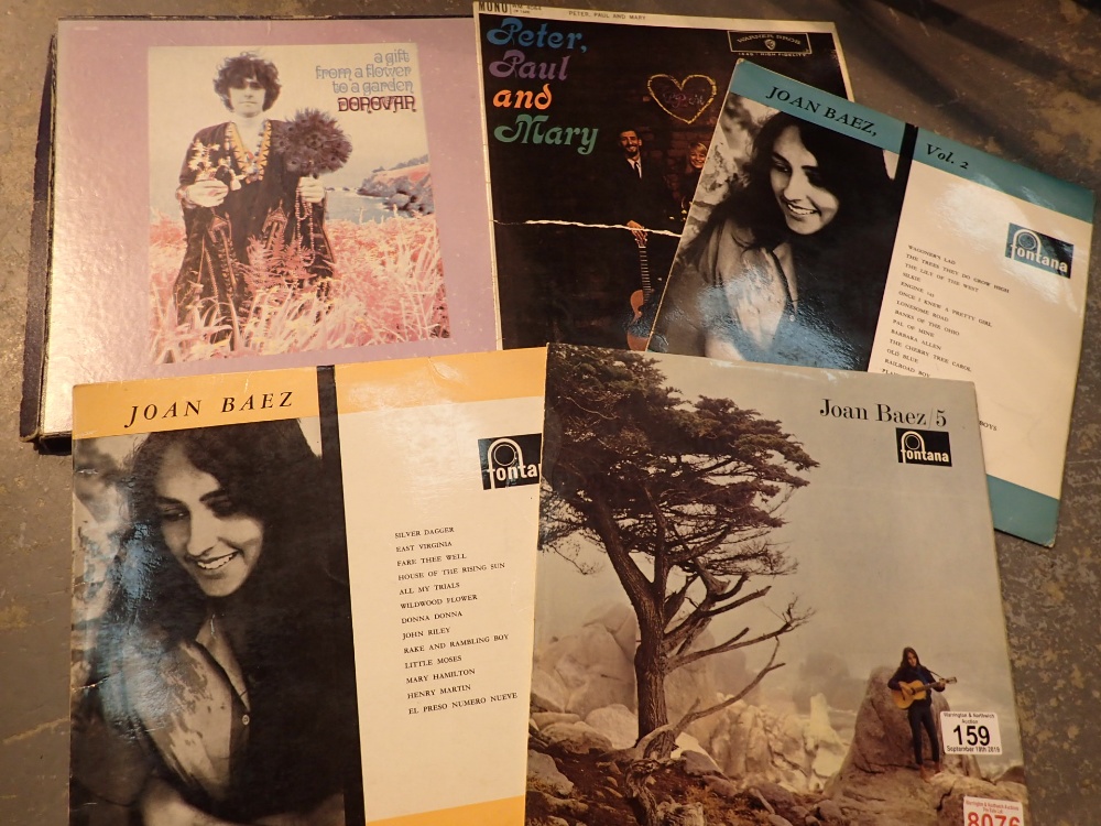 Mono LPs by Peter Paul and Mary Joan Bal
