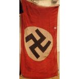 German WWII NSDAP Swastika flag marked 1