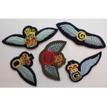 Collection of fabric Glider badges