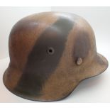 German WWII M40 combat helmet with appli