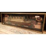 Framed model of the Titanic L: 106 cm