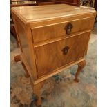 Small bedside table with cupboard and drawer 46 x 33 cm