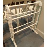 Painted wooden towel rail
