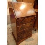 Small mahogany bureau with four under drawers 51 x 99 cm