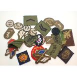Quantity of mixed military badges