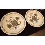 Pair of Portmerion Botanic Garden platters D: 31 cm