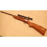 Milbro 634 22 air rifle with scope