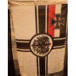 German Imperial flag WWI flag dated Kiel 1914 55 x 100 cm