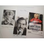 Signed Barbara Windsor photo and Neil Stacey photo and card and Wendy Hiller CONDITION