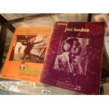 Two lyric song books 1969 and 1971 Jimi Hendrix and the French Connection