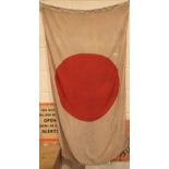 Japanese Berlin Olympics 1936 flag marked Reichsberg Fur Liebesungen Berlin 1936 85 x 150 cm