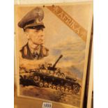 German WWII poster Rommel 30 x 45 cm