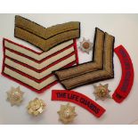 Quantity of British Life Guard badges in fabric and metal