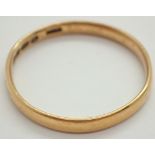 22ct gold wedding band size P 2.