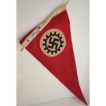 German WWII DAF pennant L: 46 cm