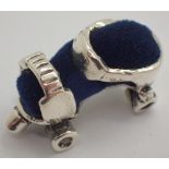 925 silver roller skate pin cushion L: 1.