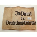 German WWII Third Reich armband Army Service