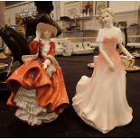 Two Royal Doulton figurines Julie HN3878 and Top of the Hill HN1834