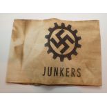 WWII German armband Junkers with Swastika