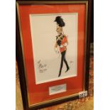 Framed limited edition sketch of The Scarlet Lancers