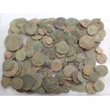 Fifty plus Roman coins in uncleaned condition