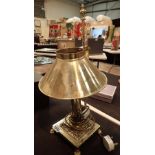 Brass lamp in the style of the Orient Express CONDITION REPORT: All electrical