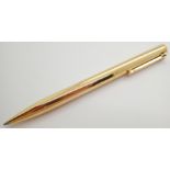 18K gold Tiffany boxed ballpoint pen fully hallmarked 39.